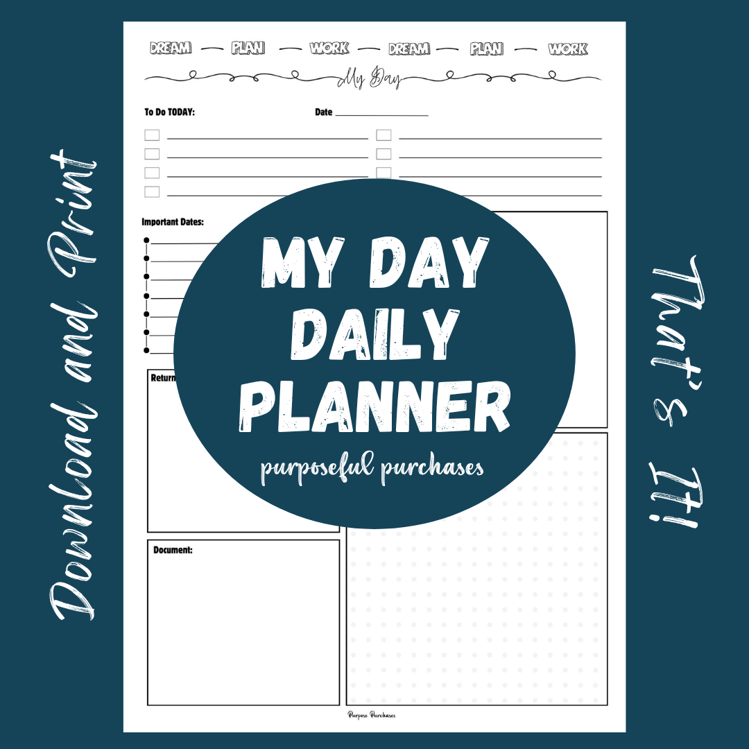 "My Day" Daily Planner