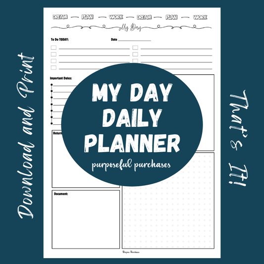"My Day" Daily Planner