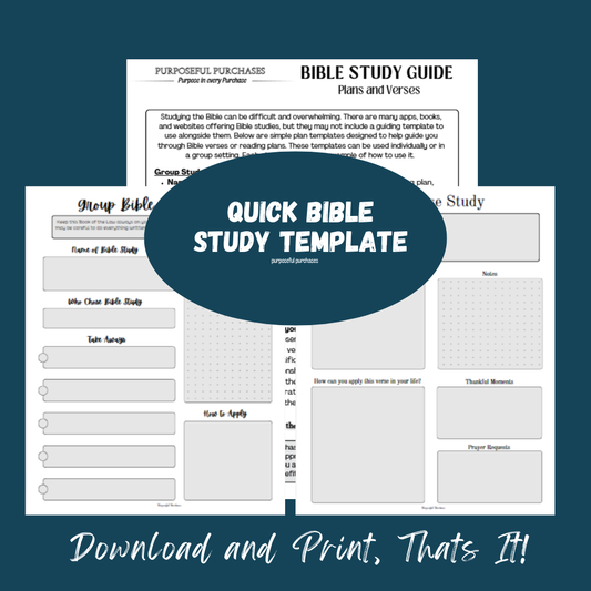 Bible Study Guides
